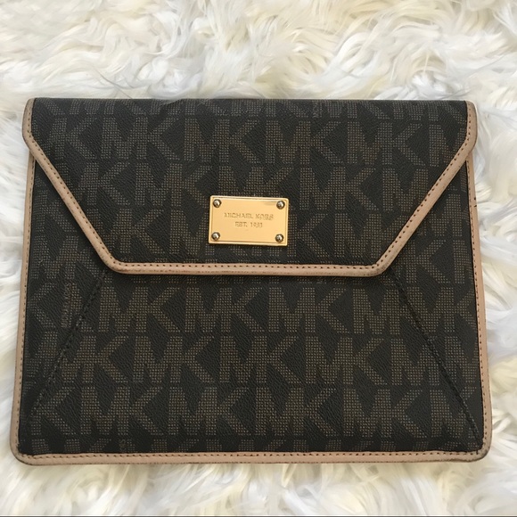 Michael Kors Accessories - Michael Kors Brown Monogram Tablet / IPad case